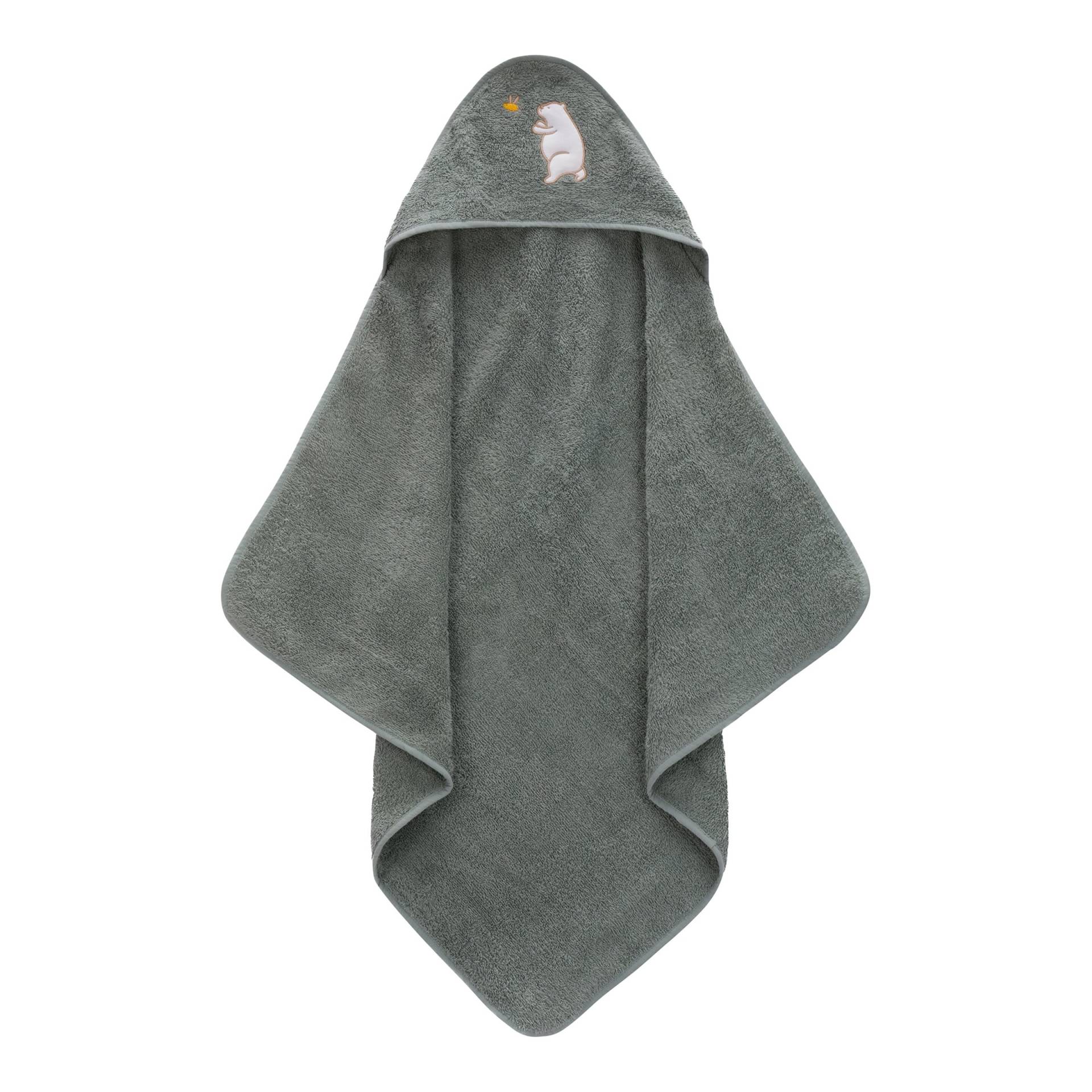 Fillikid Kapuzenbadetuch 75x75 cm gruen von fillikid