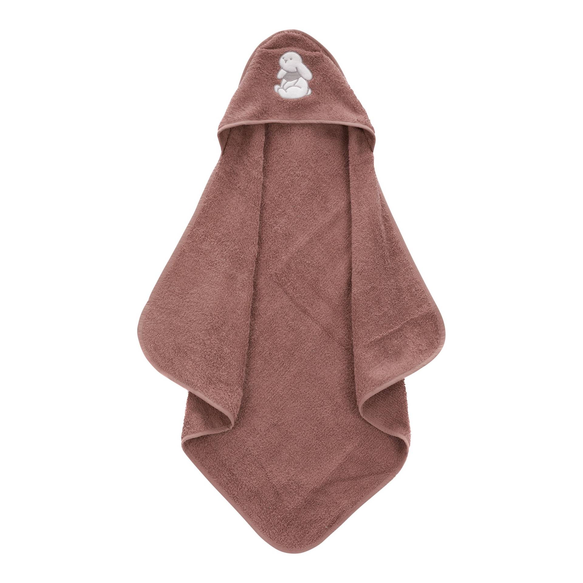 Fillikid Kapuzenbadetuch 75x75 cm rosa von fillikid