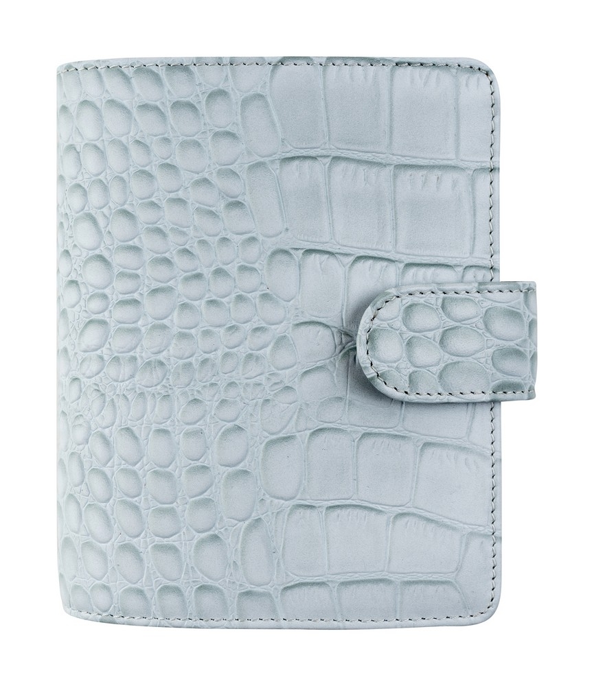 Filofax Classic Croc Organizer Pocket Silver Mist von filofax