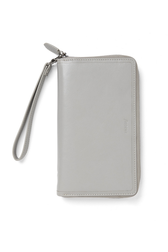 Filofax Malden Zip Organizer Personal Compact Stone von filofax