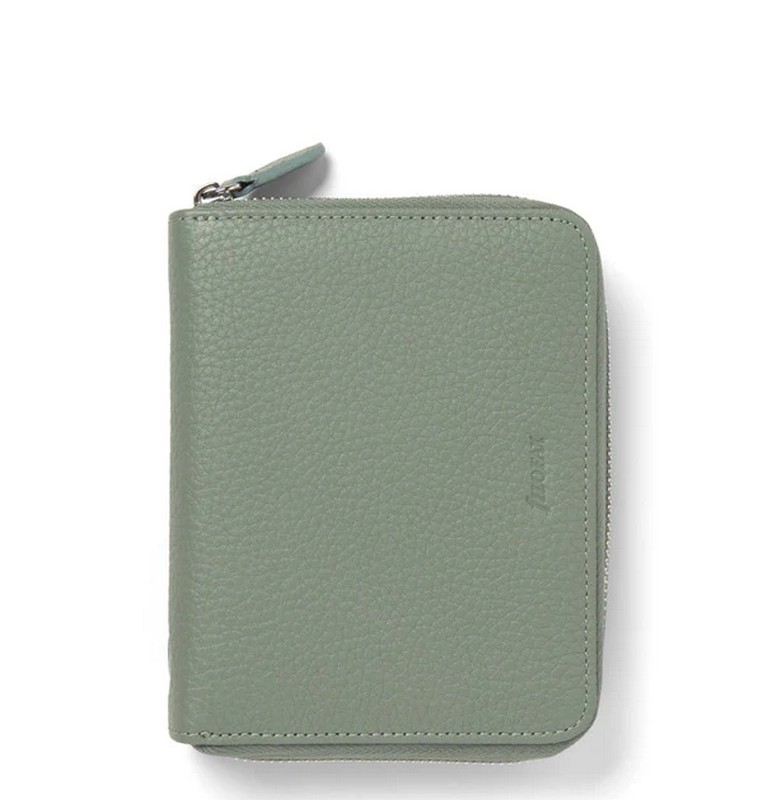 Filofax Norfolk Zip Organizer Pocket Compact Sage Filofax Norfolk Zip Organizer Pocket Compact Sage von filofax