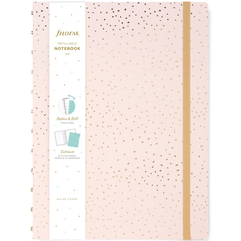 Filofax Notebook A4 Confetti Rose Quartz Filofax Notebook A4 Confetti Rose Quartz von filofax