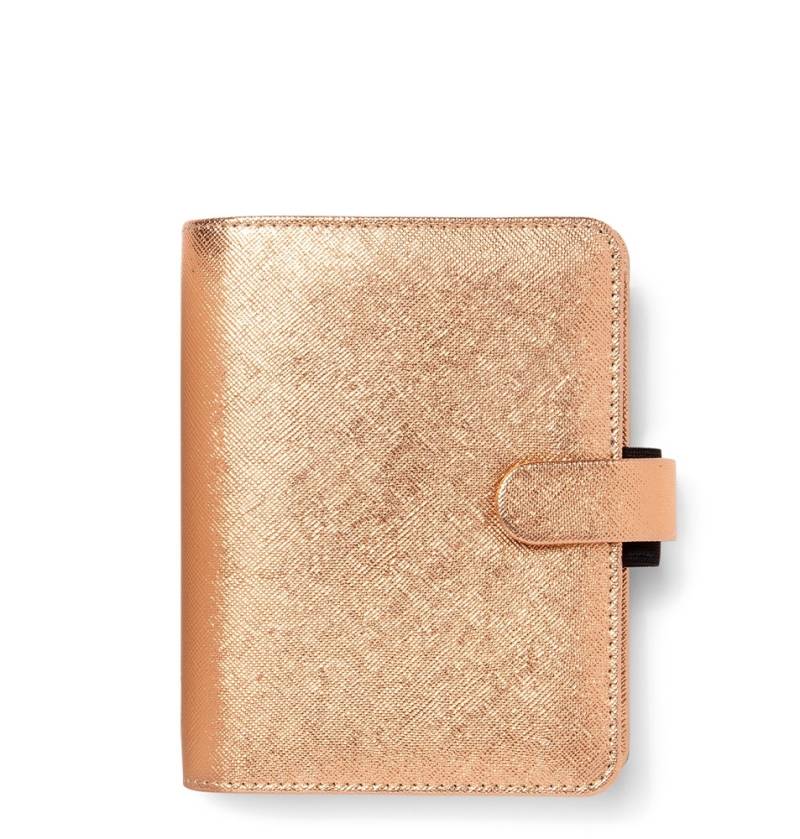 Filofax Saffiano Metallic Organizer Pocket Rose Gold Filofax Saffiano Metallic Organizer Pocket Rose Gold von filofax