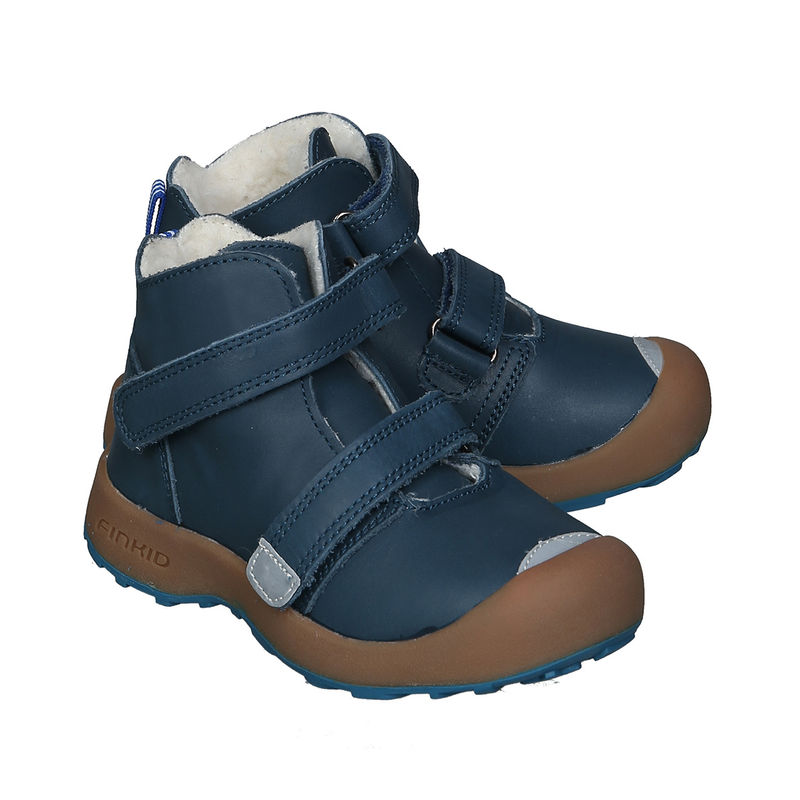 Leder-Klettboots TASSU in navy/seaport von finkid