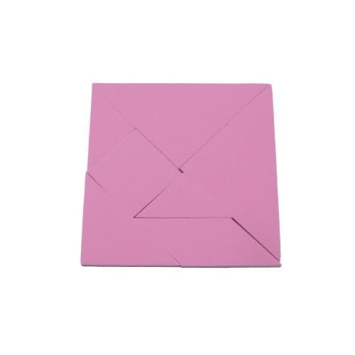 Pink Tangram Puzzle - Pädagogisches, Logikpuzzle und Mathematik-Spiel für Kinder und Erwachsene (10 Stück) von first4magnets