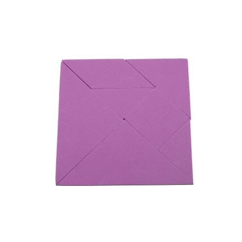 Purple Tangram Puzzle - Pädagogisches, Logikpuzzle und Mathematik-Spiel für Kinder und Erwachsene (10 Stück) von first4magnets