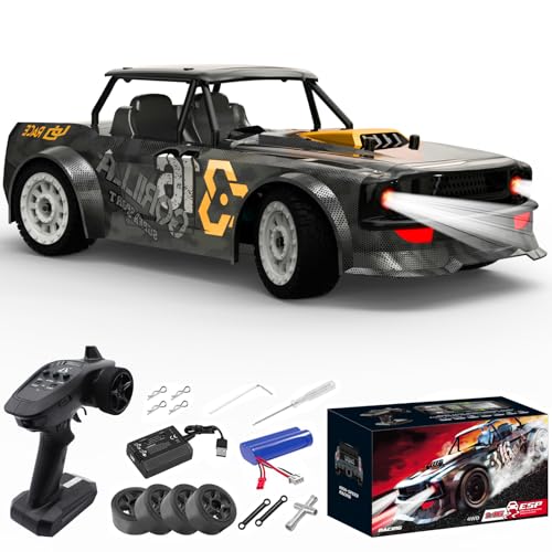 fisca 1/16 Fernbedienung High Speed Auto, 4WD RC Drift Rennautos Schnelle 20MPH LKW 2,4 GHz Off-Road 4X4 Buggy Auto Geschwindigkeit & Lenkung Kontrollfahrzeug Spielzeug (SG-1604) von fisca
