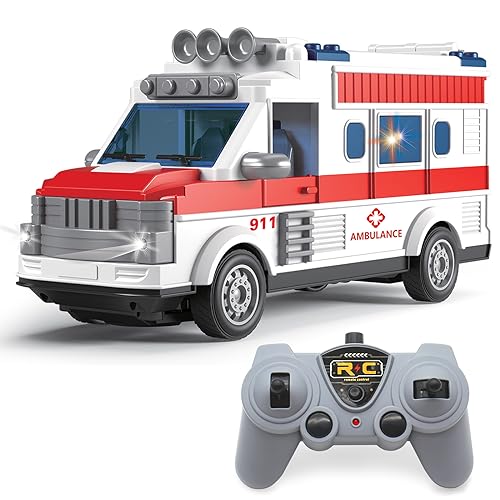 fisca 1/30 Ferngesteuerte Ambulanz, 2.4G RC Spiel Krankenwagen Auto Spielzeug 4CH Elektro-Krankenwagen Fahrzeuge Notfall Rettung Autos mit Lichtern, Öffnung Tür, Geschenke für Kinder Jungen Mädchen 3+ fisca 1/30 Ferngesteuerte Ambulanz, 2.4G RC Spiel Krankenwagen Auto Spielzeug 4CH Elektro-Krankenwagen Fahrzeuge Notfall Rettung Autos mit Lichtern, Öffnung Tür, Geschenke für Kinder Jungen Mädchen 3+ von fisca