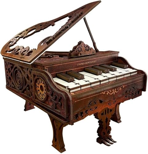 fisca 236 Pcs 3D Holzpuzzle für Erwachsene,Spielbares Klavier Modell Kit 1:20 Gebäude Puzzles Hölzerne Musik-Box, Mechanische 3D Puzzles Musikinstrument, Kreatives Finger-Klavier Schreibtisch fisca 236 Pcs 3D Holzpuzzle für Erwachsene,Spielbares Klavier Modell Kit 1:20 Gebäude Puzzles Hölzerne Musik-Box, Mechanische 3D Puzzles Musikinstrument, Kreatives Finger-Klavier Schreibtisch von fisca