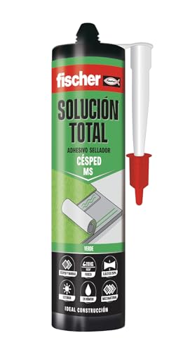fischer Total Solution Kunstrasen für Terrasse, starker Kleber für preiswerten oder teuren Kunstrasen, zum Kleben und Versiegeln Ihres Kunstrasens für den Außenbereich, 290 ml, Grün fischer Total Solution Kunstrasen für Terrasse, starker Kleber für preiswerten oder teuren Kunstrasen, zum Kleben und Versiegeln Ihres Kunstrasens für den Außenbereich, 290 ml, Grün von fischer