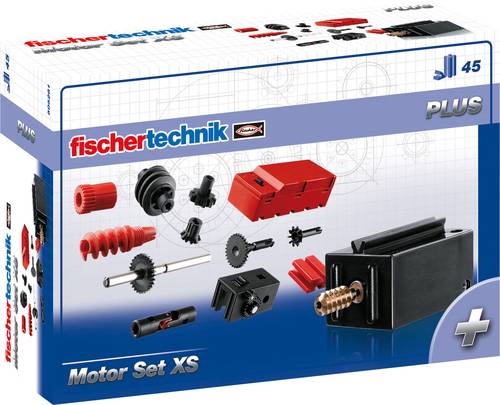 Fischertechnik 505281 PLUS Motor Set XS Mechanik, Elektronik Experimentierkasten ab 7 Jahre von Fischertechnik