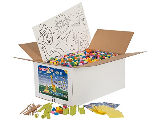 fischerTip 49114 Tip Box XL – Bastelset für Kinder mit Zubehör, Kreativspielzeug, 6.000 Teile, mehrfarbig, ab 3 Jahre, 6000, Verschieden von Fischer Tip