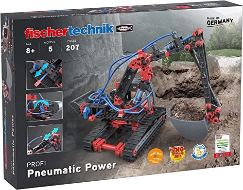 fischertechnik 533874 PROFI Pneumatic Power – Bausatz für Kinder ab 8 Jahren, pneumatisch betriebenes Spielzeug, Bagger und 4 weitere Modelle zum Zusammenbauen fischertechnik 533874 PROFI Pneumatic Power – Bausatz für Kinder ab 8 Jahren, pneumatisch betriebenes Spielzeug, Bagger und 4 weitere Modelle zum Zusammenbauen von fischertechnik