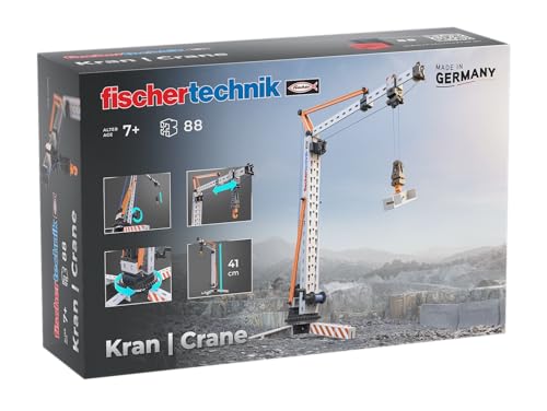 fischertechnik Crane 576103 – pädagogisches Konstruktionsspielzeug, Kran-Spielzeug-Bausatz für Kinder ab 7 Jahren, orange fischertechnik Crane 576103 – pädagogisches Konstruktionsspielzeug, Kran-Spielzeug-Bausatz für Kinder ab 7 Jahren, orange von fischertechnik