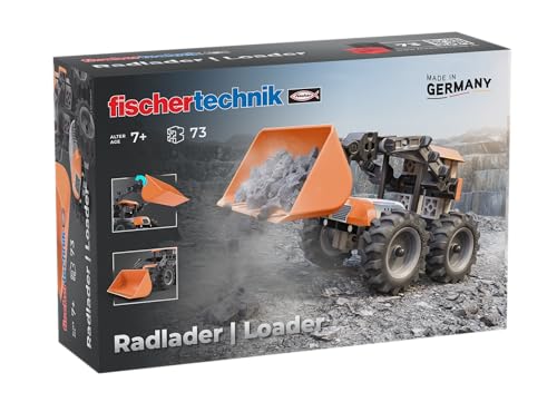 fischertechnik Loader 576106 – pädagogisches Konstruktionsspielzeug, Radlader-Spielzeug-Bausatz für Kinder ab 7 Jahren, orange fischertechnik Loader 576106 – pädagogisches Konstruktionsspielzeug, Radlader-Spielzeug-Bausatz für Kinder ab 7 Jahren, orange von fischertechnik