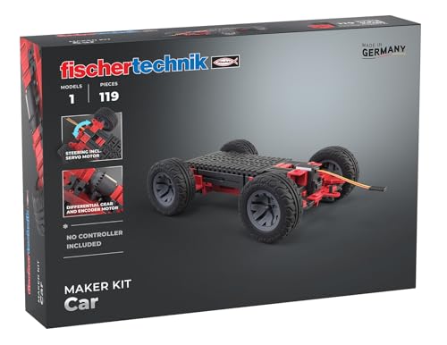 fischertechnik Maker Kit Car 571900 – Programmierbarer Roboter, Experimentierkasten für Technikbegeisterte, ab 14 Jahre von fischertechnik