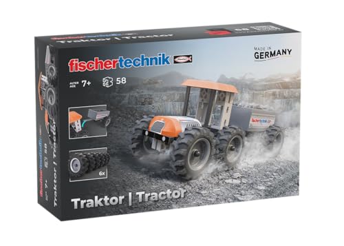 fischertechnik Tractor 576107 – pädagogisches Konstruktionsspielzeug, Traktor mit Anhänger, Bausatz für Kinder ab 7 Jahren, orange fischertechnik Tractor 576107 – pädagogisches Konstruktionsspielzeug, Traktor mit Anhänger, Bausatz für Kinder ab 7 Jahren, orange von fischertechnik