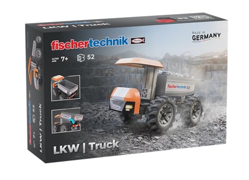fischertechnik Truck 576105 – pädagogisches Konstruktionsspielzeug, LKW-Spielzeug-Bausatz für Kinder ab 7 Jahren, orange fischertechnik Truck 576105 – pädagogisches Konstruktionsspielzeug, LKW-Spielzeug-Bausatz für Kinder ab 7 Jahren, orange von fischertechnik