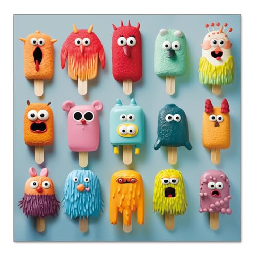 500 Stück Puzzle für Erwachsene und Jugendliche und Kinder Familie Happy Time Geschenkidee EIS-Monster von fishwisdom