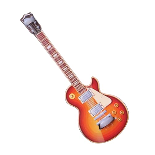 Mini -Gitarre, hölzerne Miniaturgitarre, lebense Spielzeug, 3, 35x1, 1 Zoll Puppenmodell für Fairy Garden Accessoires Kinder Spielen Spielzeug Miniatur von fkngcp