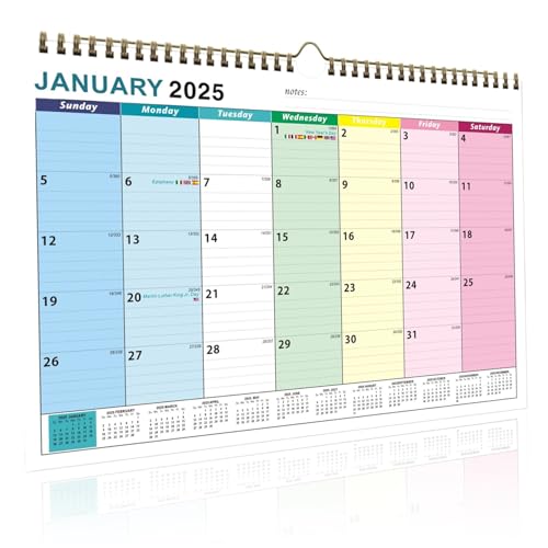 fkngcp Schreibtischkalender 2025-2026, 2025 Wandkalender 18 Monate Schreibtisch von Januar bis Juni 2026, 8, 7 x 11, 8 Zoll Familienplaner mit Aufgabenliste Blank von fkngcp