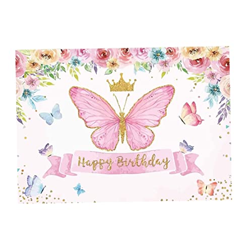 fkngcp Themenfotografie Backdrops Schmetterling Rosenblume Kopfschmuck Foto für Fairy Princess Girl Geburtstag Party Dekoration Banner Studio Kuchen Tisch Blumen Hintergrund 5x3ft fkngcp Themenfotografie Backdrops Schmetterling Rosenblume Kopfschmuck Foto für Fairy Princess Girl Geburtstag Party Dekoration Banner Studio Kuchen Tisch Blumen Hintergrund 5x3ft von fkngcp