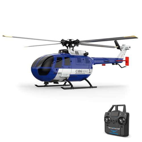 flexman Fernbedienungshubschrauber, 1: 48 6 Achse Gyroscop 2,4 G 4Ch Höhe Halten Sie Einzelne Propeller Quera Hubschrauber mit Batterie 3 Ersatzpropellern für Anfänger (1 Batterie) von flexman