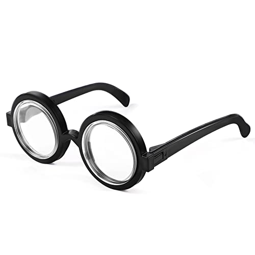 flintronic Spielzeugbrille, Brille Nerd, Runde Brillen mit Klaren Gläsern, Anziehbrille für Erwachsene und Kinder, für Karneval, Fasching, Mottoparty, Verkleidung, Accessoire, Schwarz flintronic Spielzeugbrille, Brille Nerd, Runde Brillen mit Klaren Gläsern, Anziehbrille für Erwachsene und Kinder, für Karneval, Fasching, Mottoparty, Verkleidung, Accessoire, Schwarz von flintronic