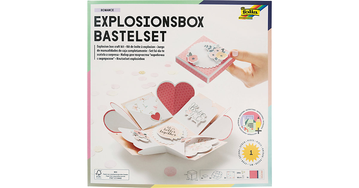 Explosionsbox-Bastelset ROMANCE pastell Explosionsbox-Bastelset ROMANCE pastell von folia