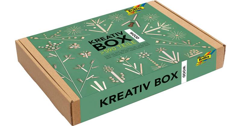 "Kreativ Box ""HOLZ MIX""" bunt von folia