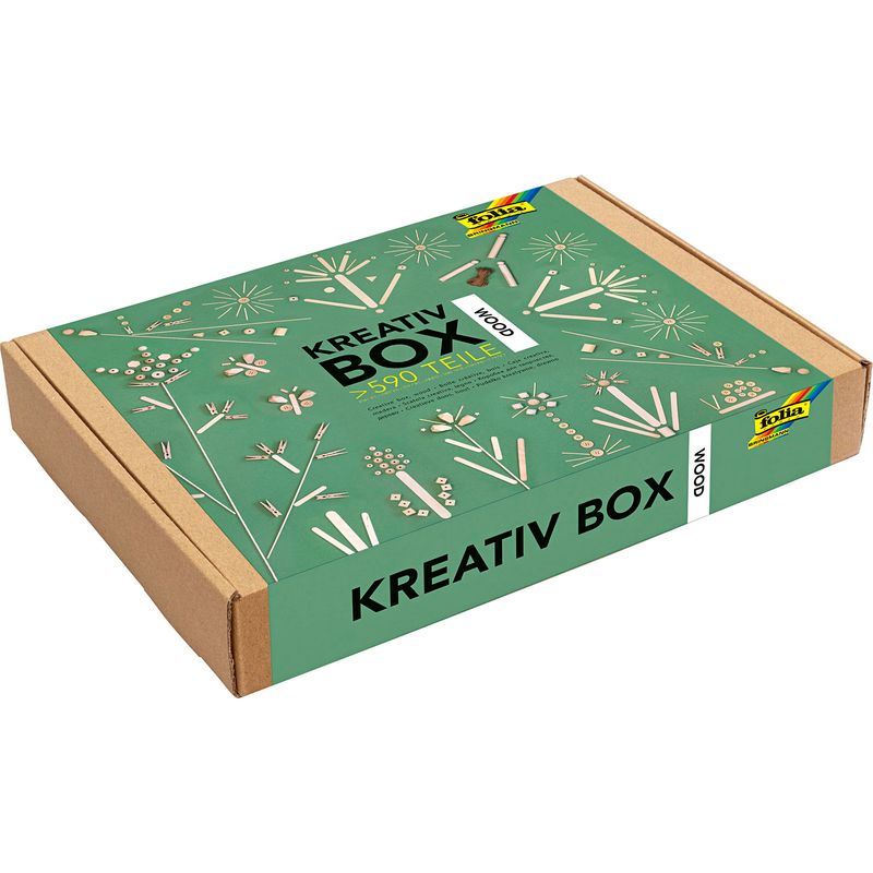 Kreativ-Box WOOD 590-teilig von folia