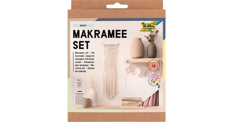 Kreativset Makramee BOHO, 10-tlg. von folia