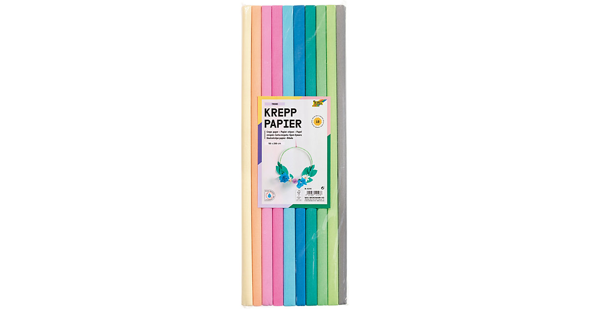 Krepppapier-Rollen TREND, 50x200cm, 10 Rollen Krepppapier-Rollen TREND, 50x200cm, 10 Rollen von folia