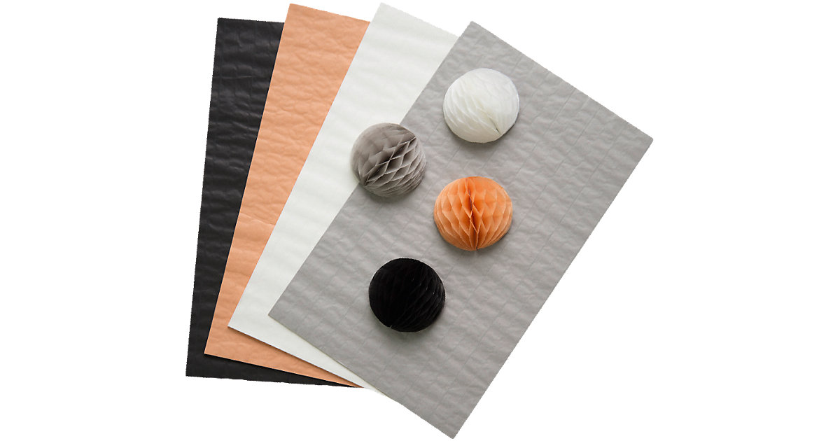 Wabenpapier 30 Lagen, 20 x 33 cm, 4 Bogen classic Wabenpapier 30 Lagen, 20 x 33 cm, 4 Bogen classic von folia