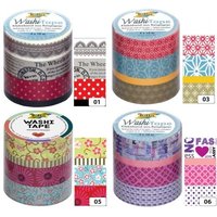 Washi-Tape 4er-Set BLUMENREIGEN 3x 15mmx10m + 1x 5mmx10m Washi-Tape 4er-Set BLUMENREIGEN 3x 15mmx10m + 1x 5mmx10m von folia