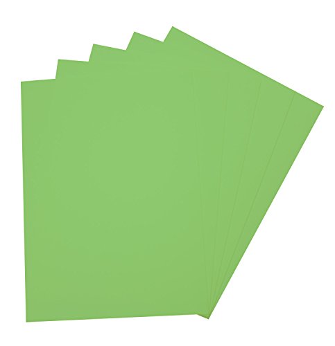 folia 23551 - Moosgummi, 5 Bögen, 2 mm, ca. 29 x 40 cm, hellgrün - ideal für vielfältige Bastelarbeiten von folia