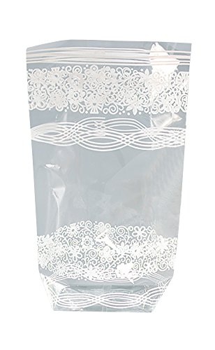 folia 286 - Zellglasbeutel mit weißem Spitzendruck, ca. 14,5 x 23,5 cm, 10 Stück - zum individuellen Verpacken von Keksen, Süßigkeiten und vielem mehr folia 286 - Zellglasbeutel mit weißem Spitzendruck, ca. 14,5 x 23,5 cm, 10 Stück - zum individuellen Verpacken von Keksen, Süßigkeiten und vielem mehr von folia