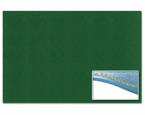 folia 510358 - Bastelfilz 3,5 mm, ca. 30 x 45 cm, 1 Bogen, tannengrün, formstabil, klebefleckenfrei - ideal für vielfältige Bastelarbeiten von folia