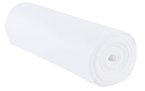folia 520000 - Bastelfilz, mit feiner Wollqualität, 1 Rolle ca. 45 cm x 5 m, weiß, klebefleckenfreie Verarbeitung - ideal für vielfältige Bastelarbeiten von folia
