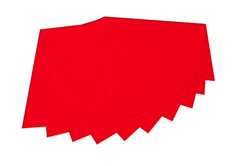 folia 520420 - Bastelfilz, mit feiner Wollqualität, 10 Blatt, 150 g/qm, 20 x 30 cm, hochrot, klebefleckenfreie Verarbeitung - ideal für vielfältige Bastelarbeiten folia 520420 - Bastelfilz, mit feiner Wollqualität, 10 Blatt, 150 g/qm, 20 x 30 cm, hochrot, klebefleckenfreie Verarbeitung - ideal für vielfältige Bastelarbeiten von folia