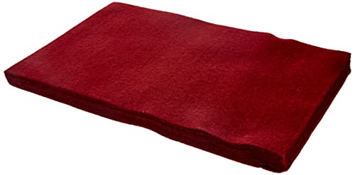 folia 520422 - Bastelfilz, mit feiner Wollqualität, 10 Blatt, 150 g/qm, 20 x 30 cm, dunkelrot, klebefleckenfreie Verarbeitung - ideal für vielfältige Bastelarbeiten folia 520422 - Bastelfilz, mit feiner Wollqualität, 10 Blatt, 150 g/qm, 20 x 30 cm, dunkelrot, klebefleckenfreie Verarbeitung - ideal für vielfältige Bastelarbeiten von folia
