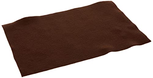 folia 520485 - Bastelfilz, mit feiner Wollqualität, 10 Blatt, 150 g/qm, 20 x 30 cm, schokobraun, klebefleckenfreie Verarbeitung - ideal für vielfältige Bastelarbeiten von folia