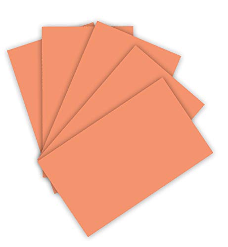 folia 614/50 45 - Fotokarton DIN A4, 300 g/qm, 50 Blatt, lachs - zum Basteln und kreativen Gestalten von Karten, Fensterbildern und für Scrapbooking von folia