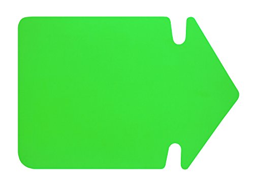 folia 667 941 - Werbesymbol Pfeil, ca. 24 cm, 20 Stück, leuchtgrün aus doppelseitigem Leuchtkarton von folia