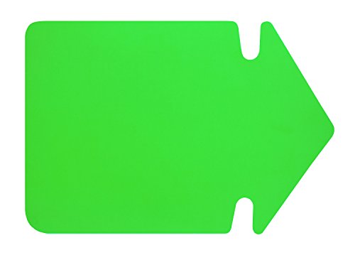 folia 669 941 - Werbesymbol Pfeil, ca. 35 cm, 20 Stück, leuchtgrün aus doppelseitigem Leuchtkarton von folia