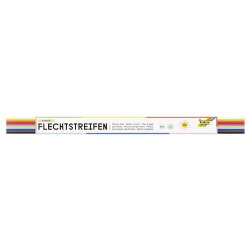 folia 70210 - Flechtstreifen farbig sortiert, ca. 50 x 1 cm, 200 Stück folia 70210 - Flechtstreifen farbig sortiert, ca. 50 x 1 cm, 200 Stück von folia
