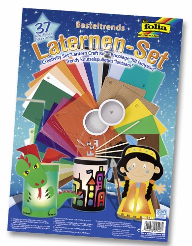 folia 951 - Laternen Bastel-Set, 37 Teile - Kreativset für Kinder und Erwachsene mit unterschiedlichen Materialien zum Basteln von Laternen folia 951 - Laternen Bastel-Set, 37 Teile - Kreativset für Kinder und Erwachsene mit unterschiedlichen Materialien zum Basteln von Laternen von folia