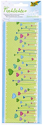 folia 95201 - Deko Tischlichter Sommerbrise, sortiert in 3 Motiven, 10 Stück, aus Transparentpapier, 115 g/m², ca. 10 x 27, Durchmesser ca. 8 cm, einseitig bedruckt, ideal als Tischdeko folia 95201 - Deko Tischlichter Sommerbrise, sortiert in 3 Motiven, 10 Stück, aus Transparentpapier, 115 g/m², ca. 10 x 27, Durchmesser ca. 8 cm, einseitig bedruckt, ideal als Tischdeko von folia