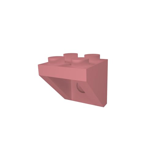5X Wandhalterung kompatibel für 2x2 Lego Noppensteine und Figuren - Pink von fossi3D