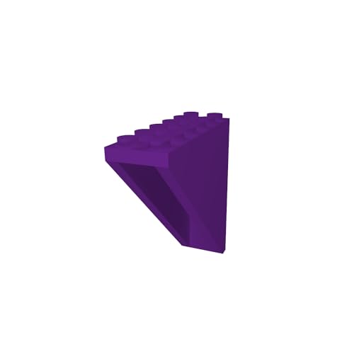 5X Wandhalterung kompatibel für 2x6 Lego Noppensteine und Figuren - Violett von fossi3D